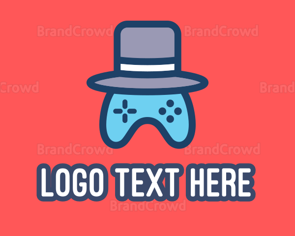 Gentleman Video Game Controller Logo