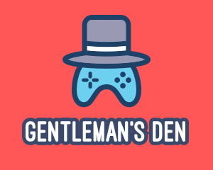 Gentleman Video Game Controller  logo design