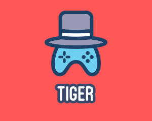 Media Player - Gentleman Video Game Controller logo design