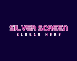 Game Streaming - Futuristic Tech Neon logo design