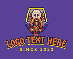 Gaming - Viking Warrior Old Man Gaming logo design