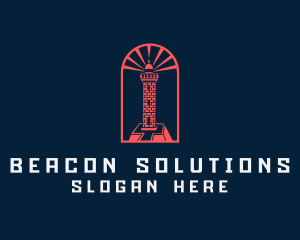 Beacon - Travel Lighthouse Beacon logo design