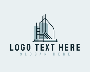 Contractor - Modern Line Building logo design