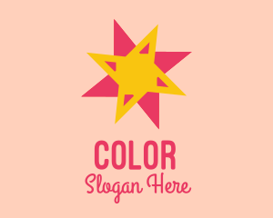 Digital Agency - Pink Yellow Star logo design