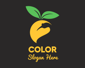 Tropical - Mango Fruit Bird logo design