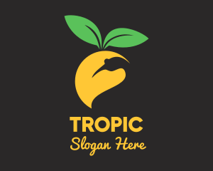 Mango Fruit Bird logo design