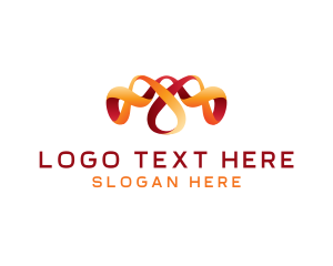 Curvy - Velvet Ribbon Loop logo design