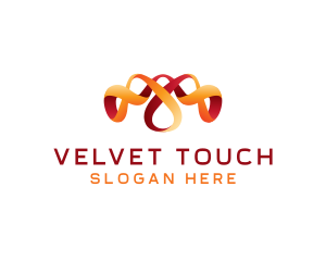 Velvet - Velvet Ribbon Loop logo design