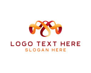 Cosmetics - Velvet Ribbon Loop logo design