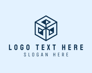Database - Modern 3D Cube Hexagon logo design