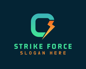 Strike - Power Energy Letter C logo design