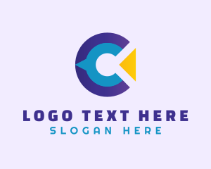 Application - Modern Tech Letter C logo design