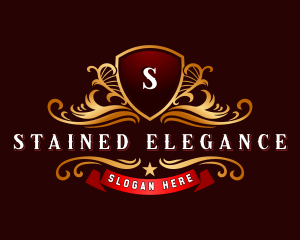 Elegant Shield Ornaments logo design