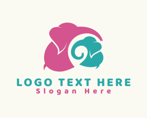 Toy Shop - Elephant Baby Nursery logo design