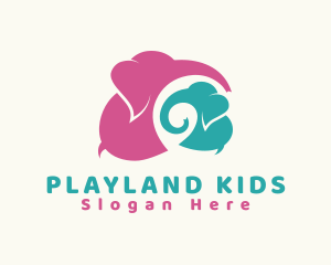 Elephant Baby Nursery logo design