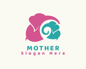 Elephant Baby Nursery logo design