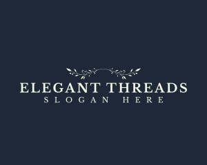 Elegant Floral Boutique logo design