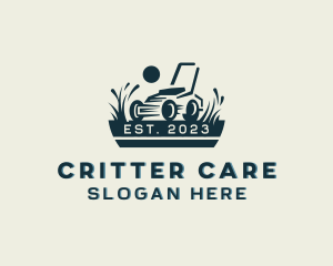 Gardening Lawn Care Mower logo design