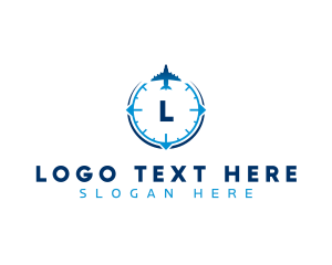 Travel - Airplane Travel Compass logo design