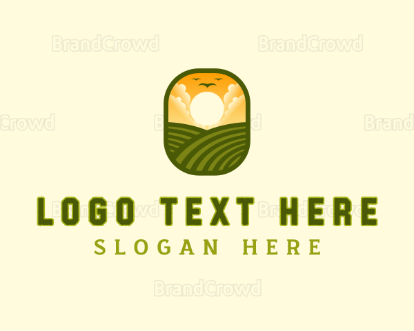 Lawn Landscaping Agriculture Logo