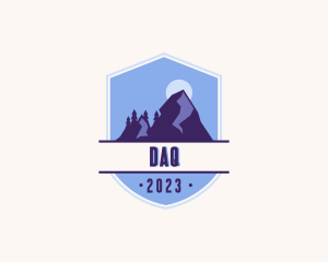 Outdoor Adventure Mountain Peak Logo