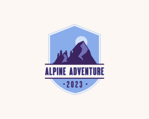 Outdoor Adventure Mountain Peak logo design