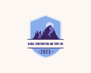 Travel - Outdoor Adventure Mountain Peak logo design