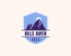 Outdoor Adventure Mountain Peak logo design