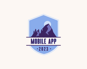 Explore - Outdoor Adventure Mountain Peak logo design