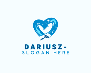 Heart - Heart Cleaning Squeegee logo design