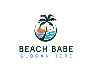 Seaside Beach Resort logo design