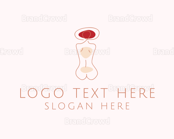 Minimalist Woman Body Logo