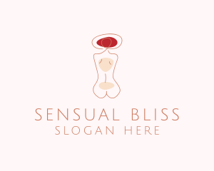 Sensual - Minimalist Woman Body logo design