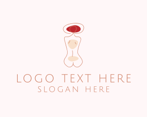 Erotic - Minimalist Woman Body logo design