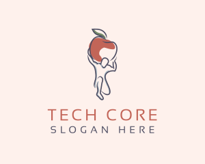 Apple - Red Apple Fruit logo design