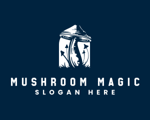 Mushroom - Mushroom Fungus Psychedelic logo design