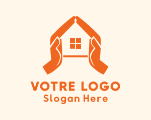 Home Apartment Hands logo design