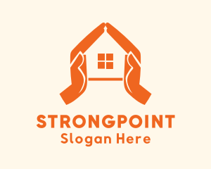 Orphanage - Home Apartment Hands logo design