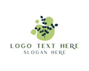Rustic - Organic Leaf Plant logo design