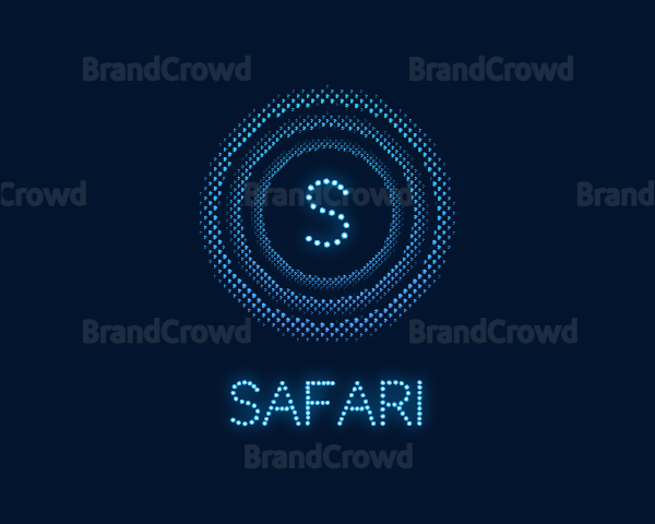 Futuristic Cyber App Logo