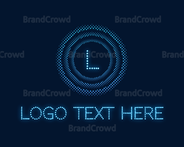 Futuristic Cyber App Logo