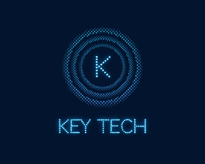 Futuristic Cyber App logo design