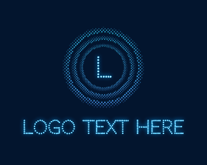 Futuristic Cyber App Logo