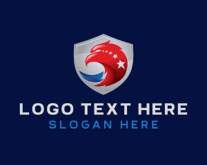 Veteran - Patriotic Eagle Shield logo design