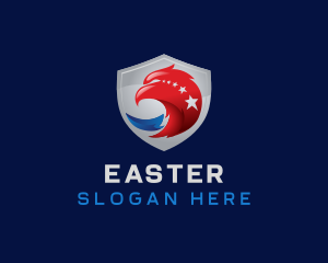 State - Patriotic Eagle Shield logo design