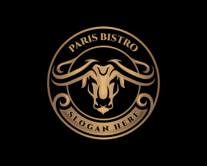 Bison Bull Buffalo logo design