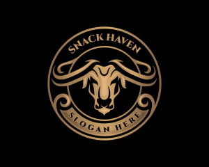 Bison Bull Buffalo logo design