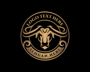 Dairy - Bison Bull Buffalo logo design