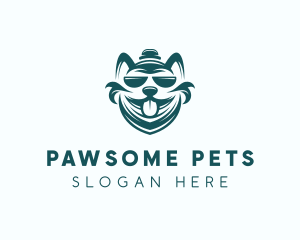 Pet Dog Grooming logo design