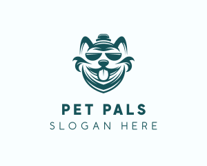 Pet Dog Grooming logo design